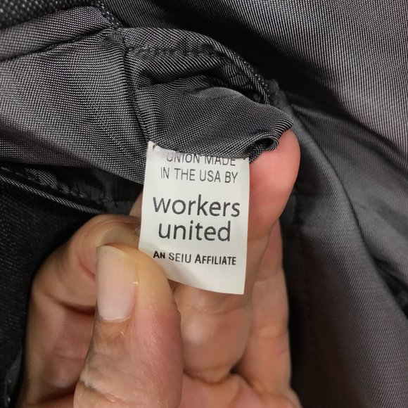 Hart Schaffner Marx Blazer Men's 42R Gray 2 Button Sport Coat Pin Stripe 2 vent - Picture 7 of 16